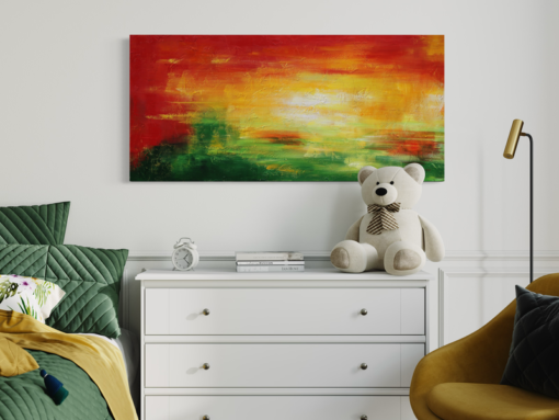 Een abstract schilderij