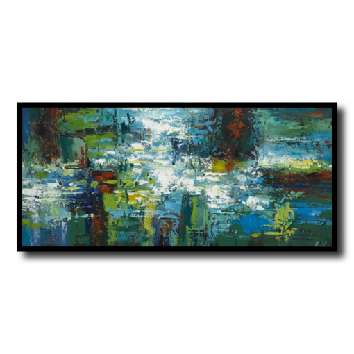 Een abstract schilderij