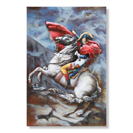 Een kunstwerk met Napoleon