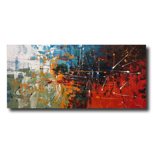 Een abstract schilderij