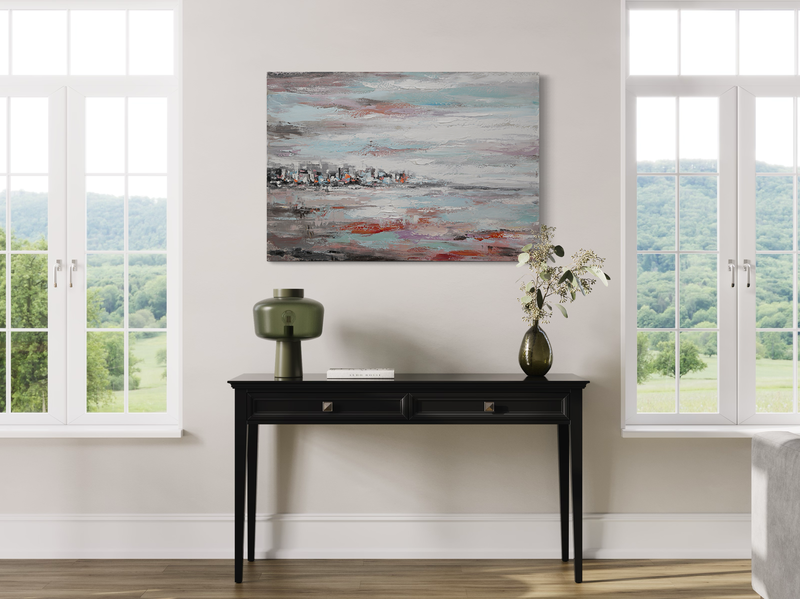 Een abstract schilderij