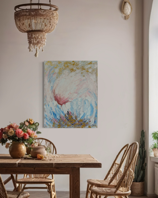 Een abstract schilderij