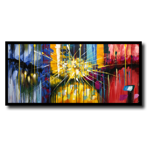 Een abstract schilderij