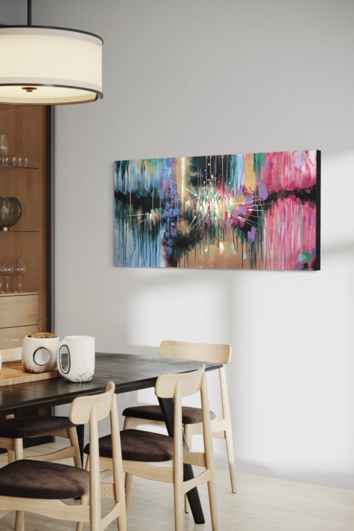 Een abstract schilderij