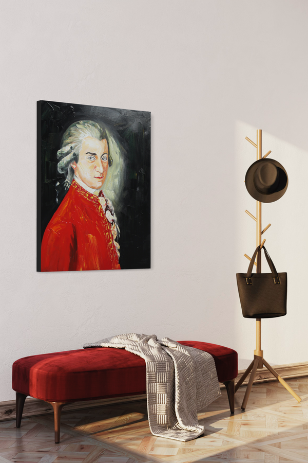 Een portret van Mozart