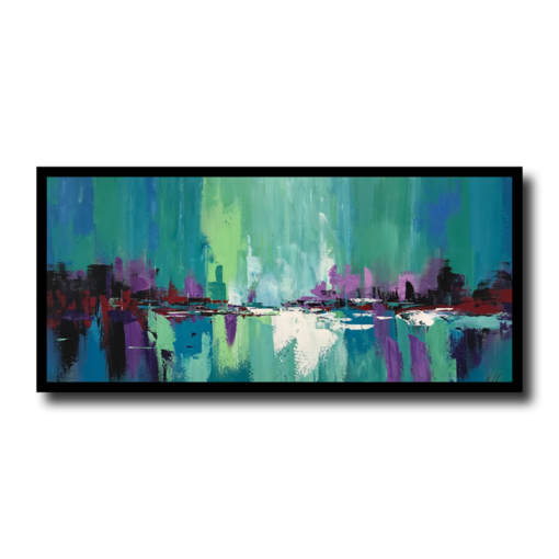 Een abstract schilderij