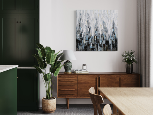 Een abstract schilderij