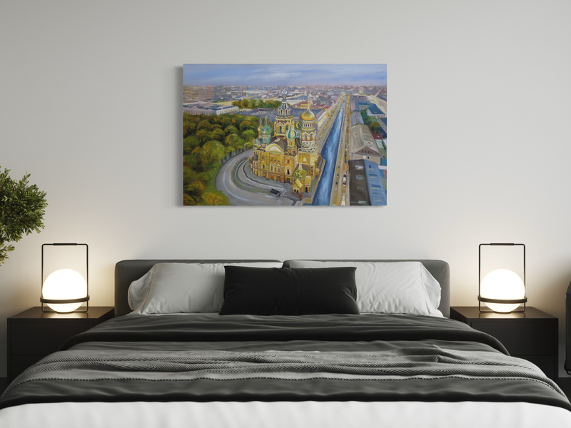 Een schilderij van Sint-Petersburg