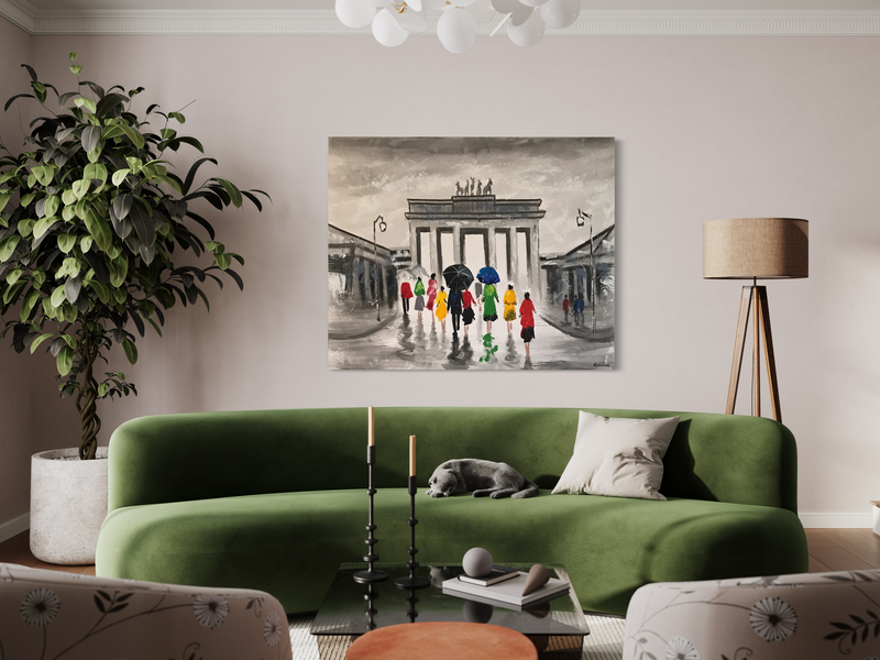 Een schilderij met Berlijn