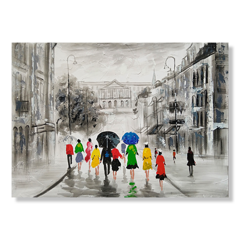 Een schilderij met Oslo