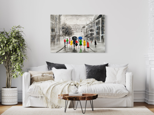 Een schilderij met Oslo