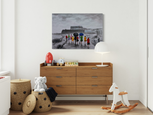 Een schilderij met varberg