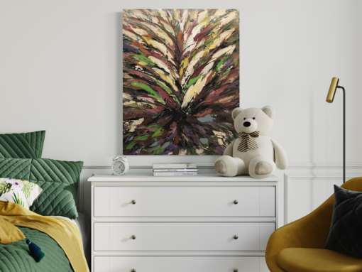 Een abstract schilderij