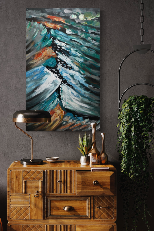 Een abstract schilderij