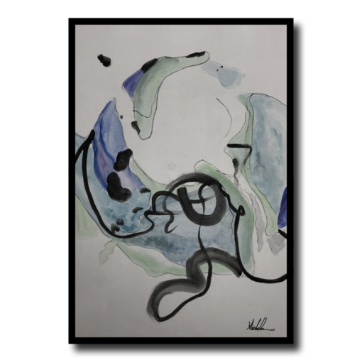 Een abstract schilderij