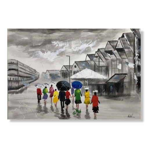 Een schilderij van Stavanger