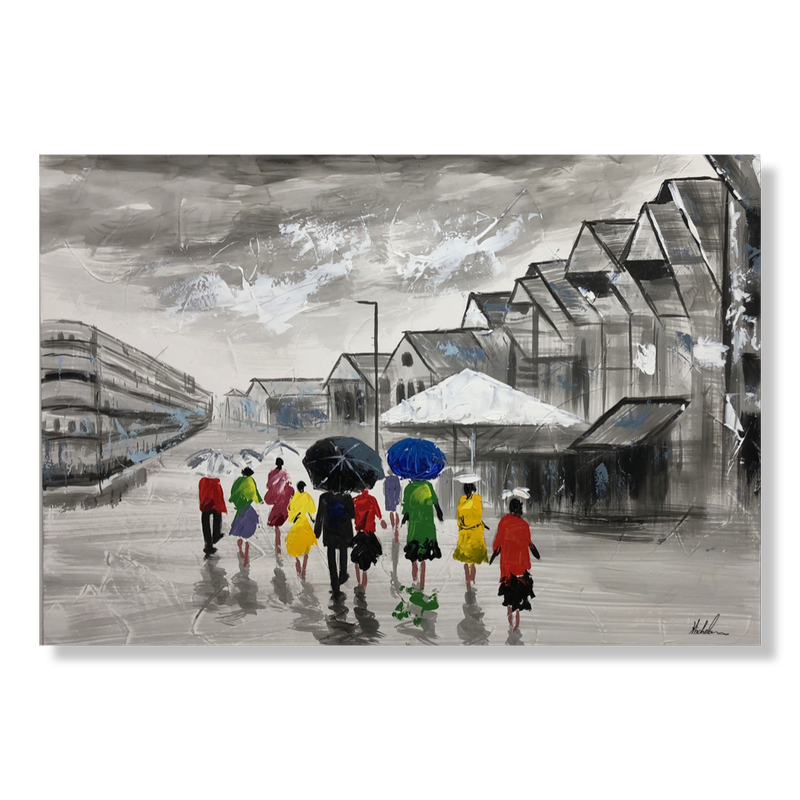 Een schilderij van Stavanger