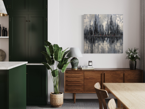 Een abstract schilderij