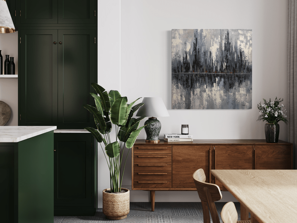 Een abstract schilderij