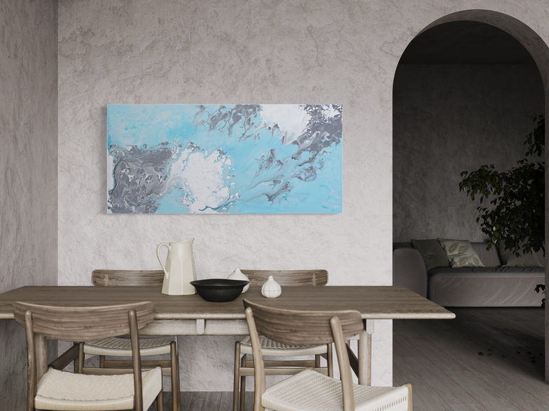 Een abstract schilderij