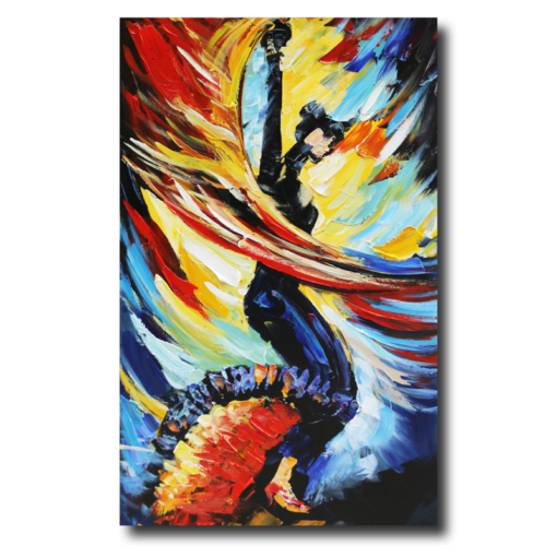 Een abstract schilderij