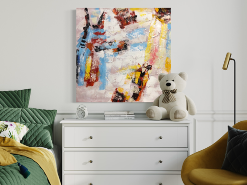 Een abstract schilderij