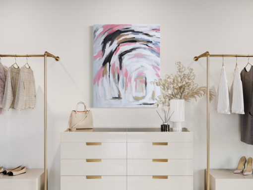 Een abstract schilderij