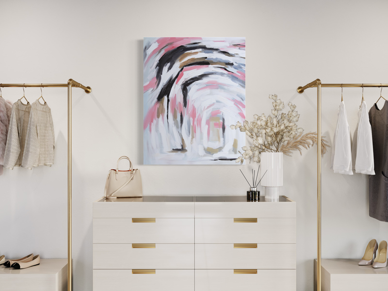 Een abstract schilderij