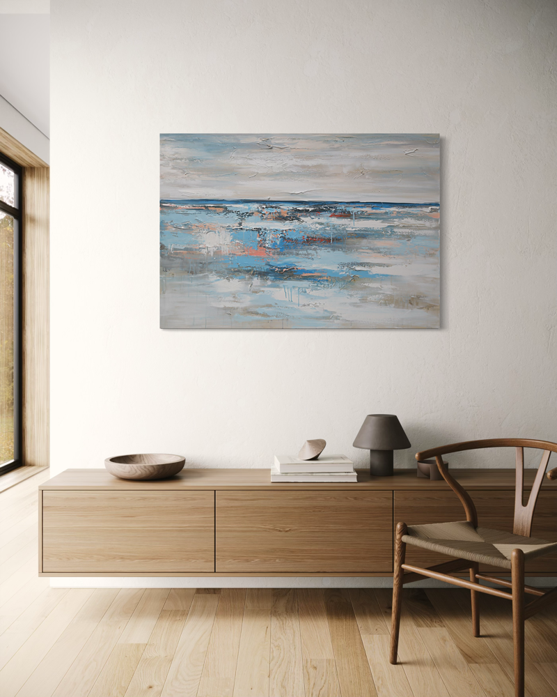 Een abstract schilderij