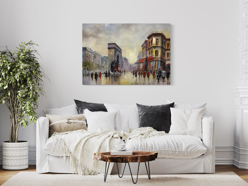 Een schilderij van Parijs