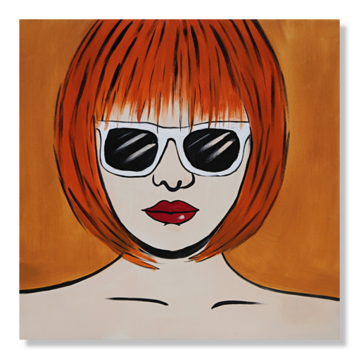 Een schilderij in pop-artstijl