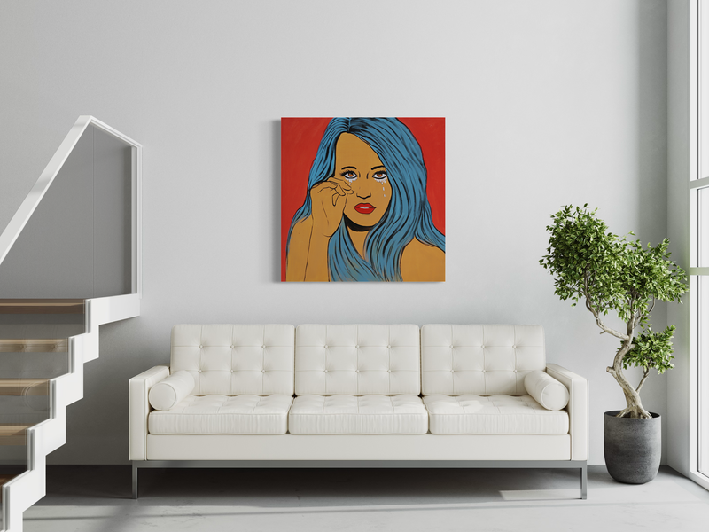 Een schilderij in pop-artstijl