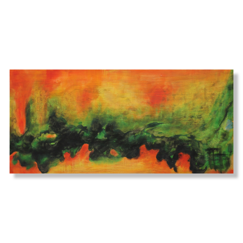 Een abstract schilderij