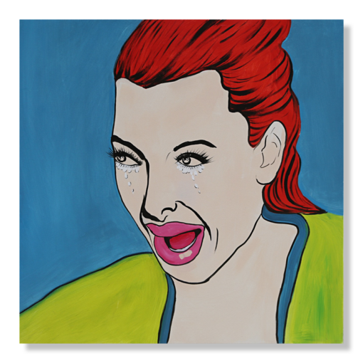Een schilderij in pop-artstijl