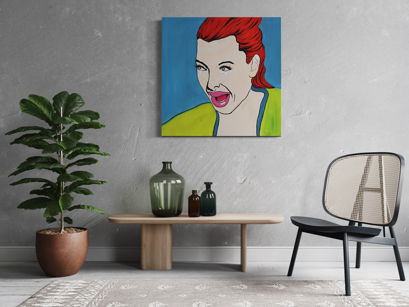Een schilderij in pop-artstijl