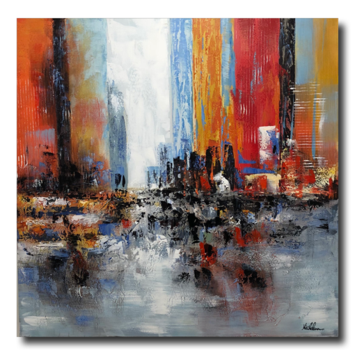 Een abstract schilderij