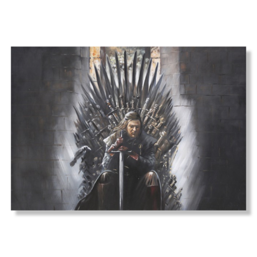 Een schilderij met Game of Thrones