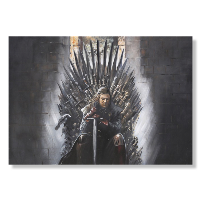 Een schilderij met Game of Thrones