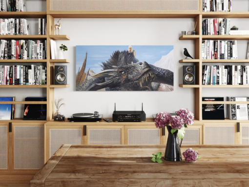 Een schilderij met Game of Thrones