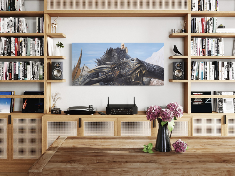 Een schilderij met Game of Thrones