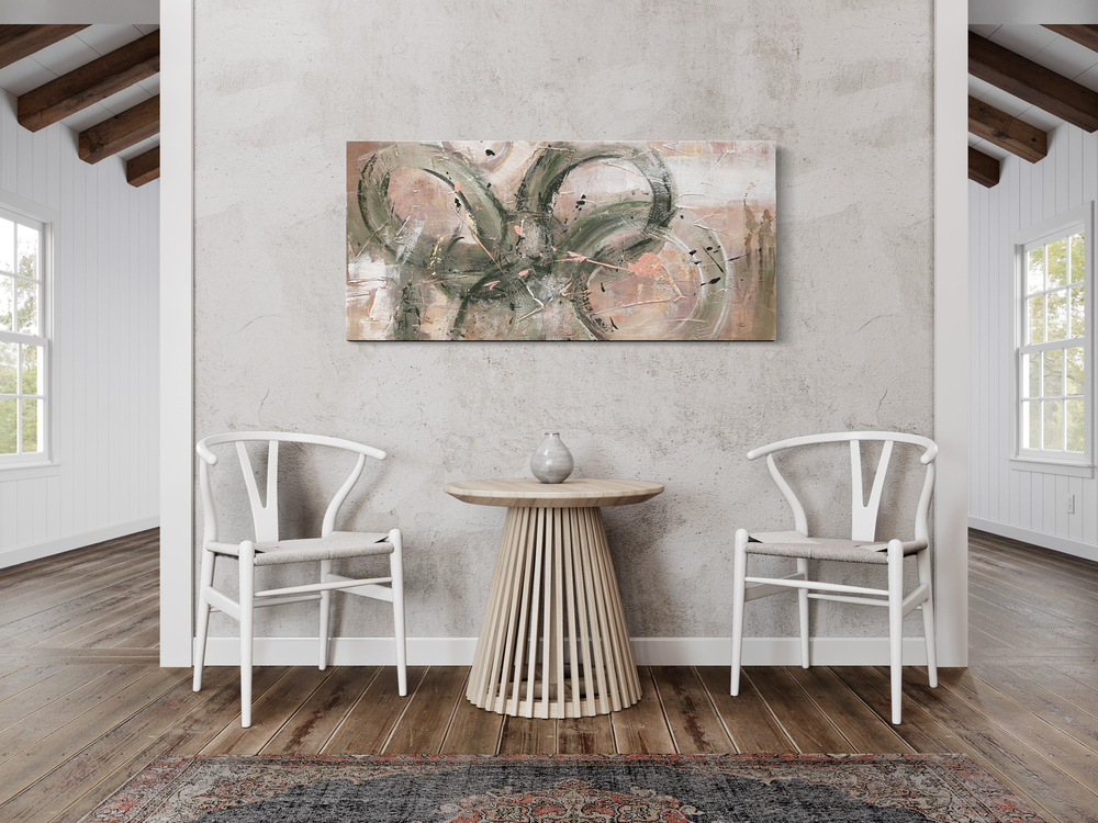 Een abstract schilderij
