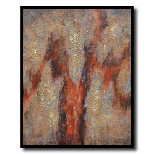 Een abstract schilderij