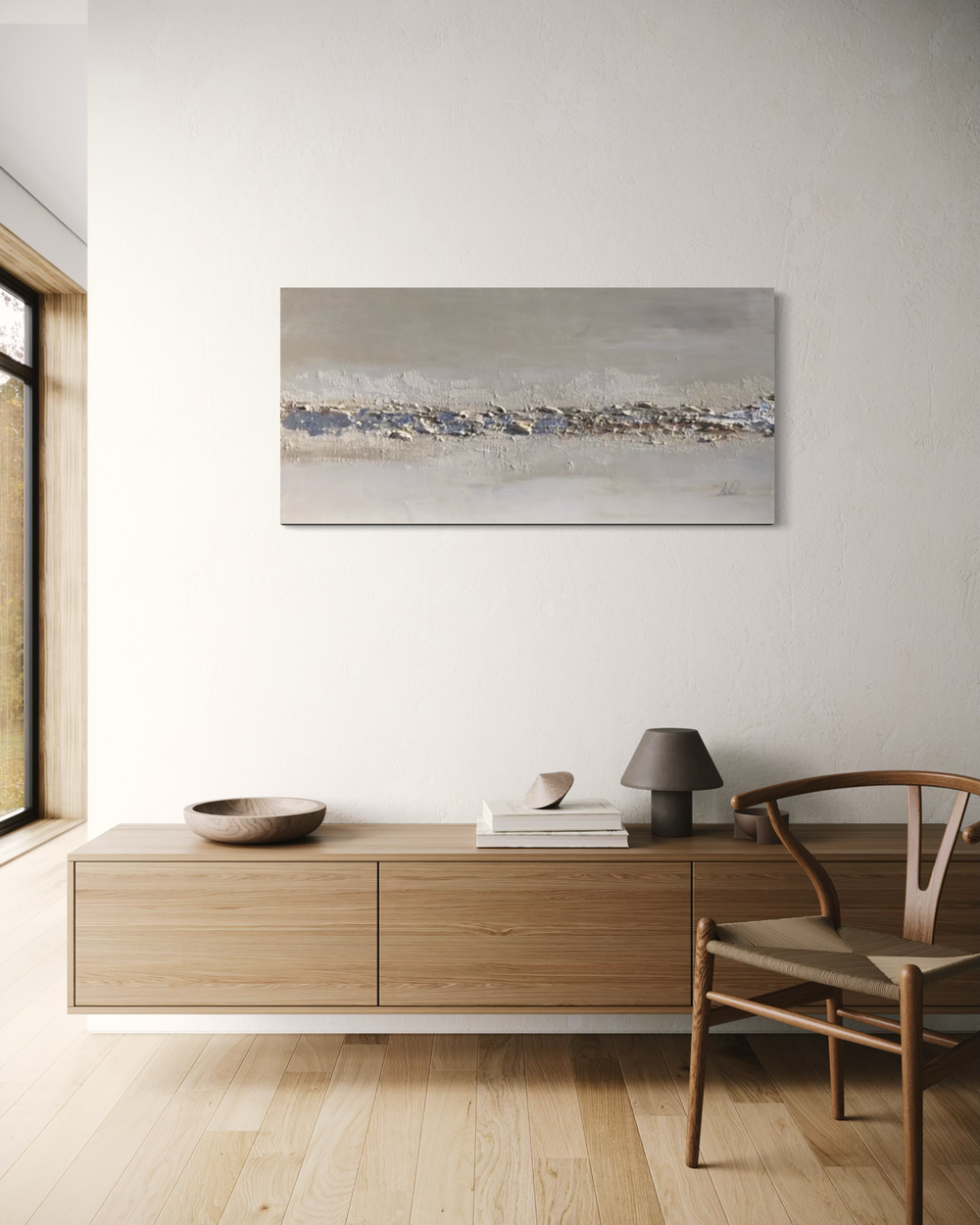 Een abstract schilderij