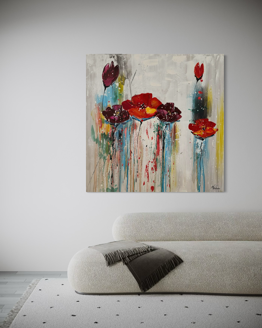 Schilderij met bloemen