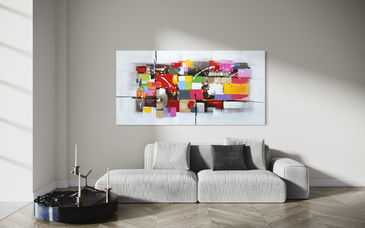 een abstract schilderij