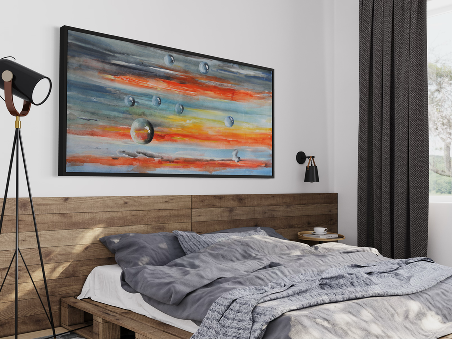 Een abstract schilderij