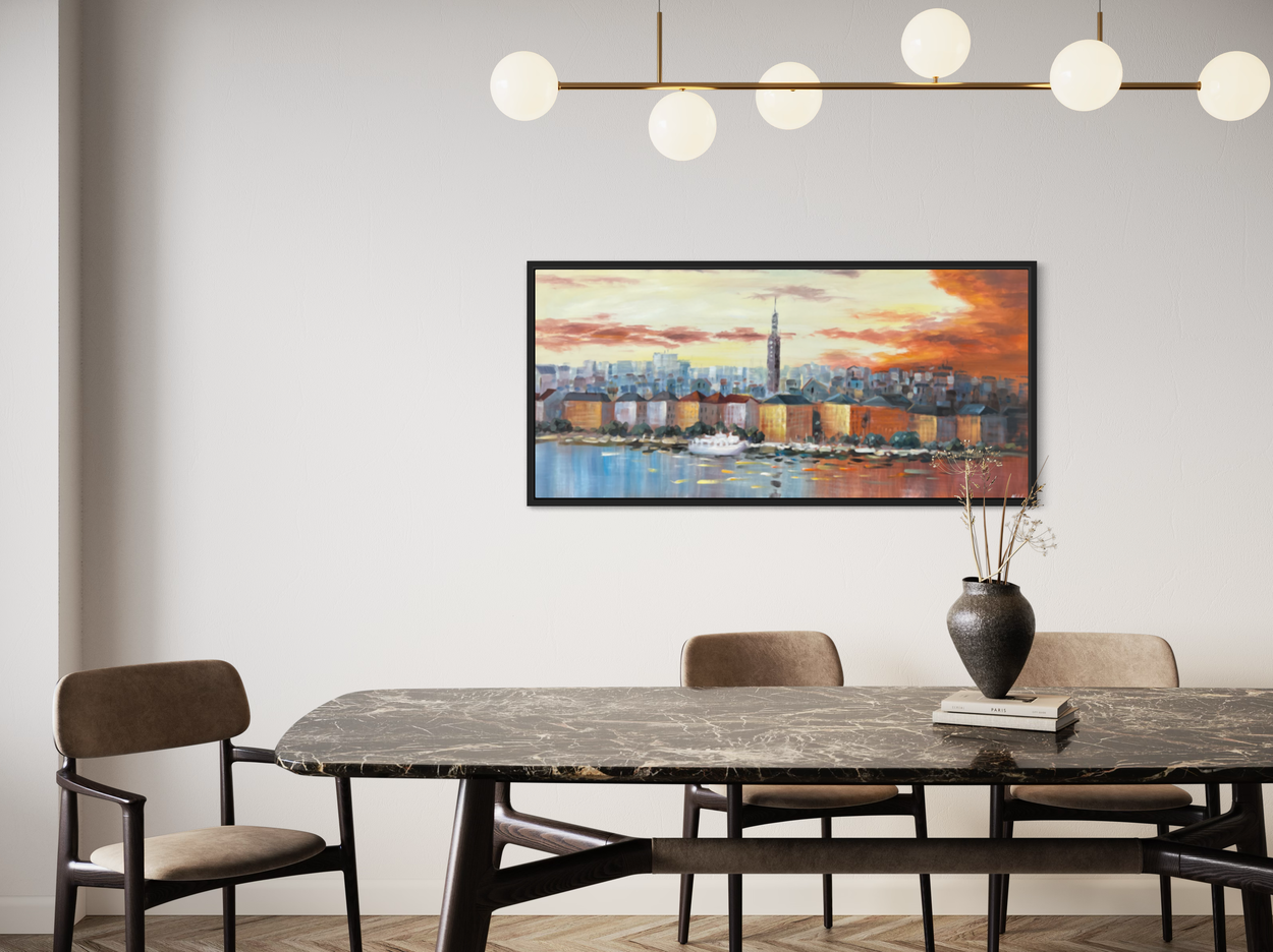 Een schilderij van Stockholm