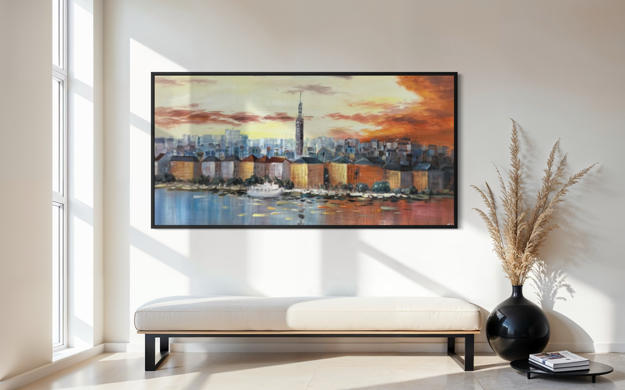 Een schilderij van Stockholm