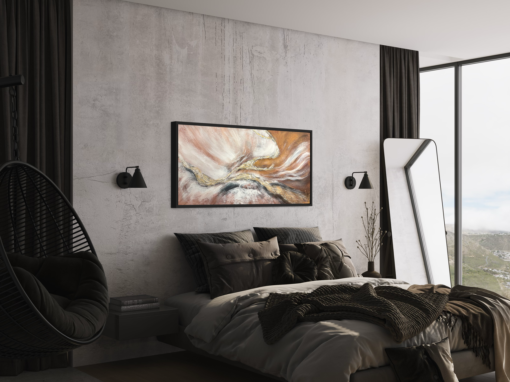 Een abstract schilderij