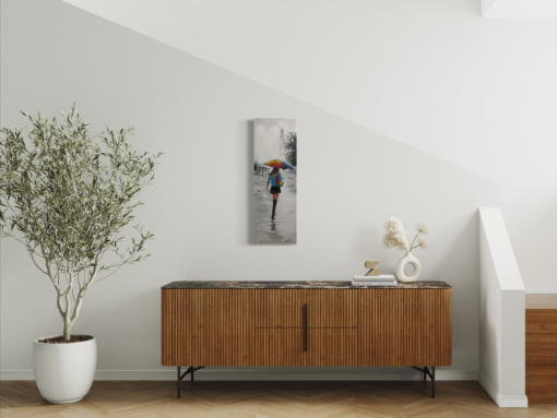 Een schilderij met motieven uit NYC